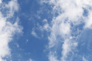 Cloud on blue sky in the daytime.