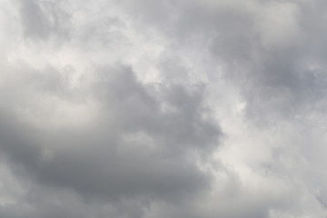 Overcast sky of rain clouds forming in the sky in concept of cli