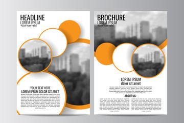 Abstract flyer design background. Brochure template.