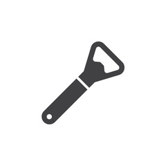 Bottle opener icon vector, solid flat sign, pictogram isolated on white, logo illustration