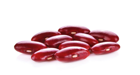 Red bean isolated on white background