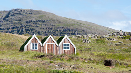 Small toy elf house in Iceland