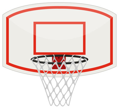 basketball net with stand clipart