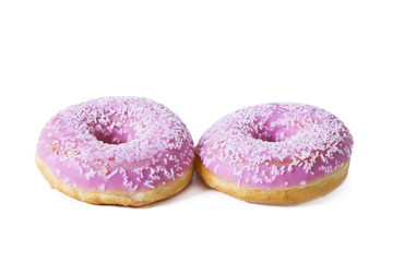 Obraz na płótnie Canvas Donut with sprinkles isolated
