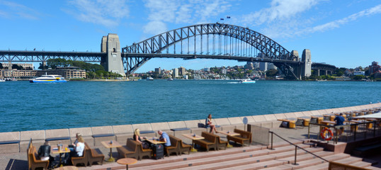 Landscape of Sydney Harbour Bridge Sydney New South Wales Austra