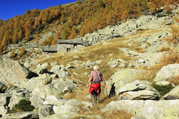 Verlassene Walseralpe Crespallo