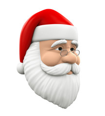 Santa Claus Head Isolated