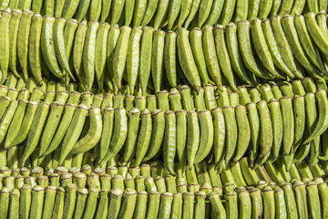 Okra in market

