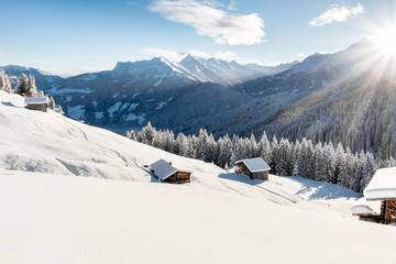 Schihütte in den österreichischen Alpen