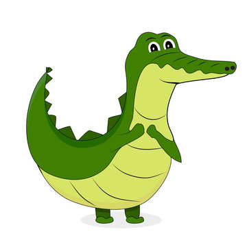 Cute crocodile character