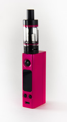 Hot Pink E-cigarette or vaping device. Close up.