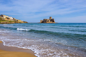 Castle of Le Castella at Capo Rizzuto, Calabria (Italy)