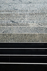 Granite stone slab tiles, black and gray