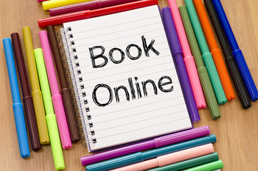 Fototapeta premium Book online text concept