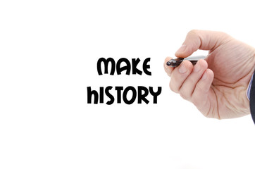 Make history text concept