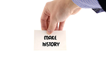 Make history text concept