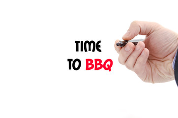 Time to bbq text concept