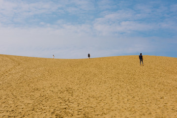 Fototapeta na wymiar Tottori Sand Dunes