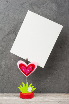 Photo holder with blank card