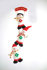 Christmas composition with gift box and decorations