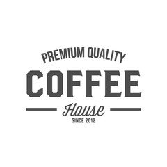 vintage coffee badge  logotype