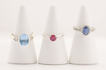 Collection of three beautiful luxury rings