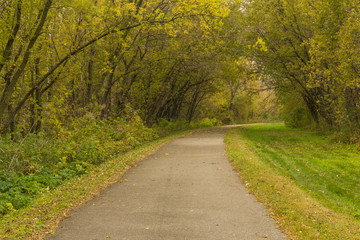 Obraz premium Bike Trail In Autumn