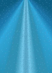 Leichter feiner Schneefall mit leuchtemdem Himmel als Hintergrund - Winter winterlich kalt Plakatelement