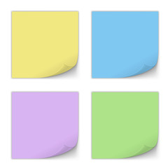 Stick Note Set. Vector