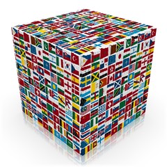 World flags cube