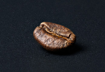 coffee bean on a black background