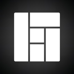 Icon of parquet plank pattern