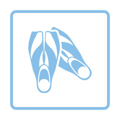 Icon of swimming flippers