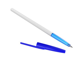 Pen Isolated on White Background, 3D rendering