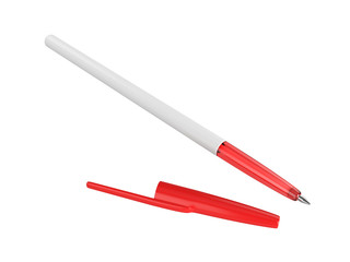 Pen Isolated on White Background, 3D rendering