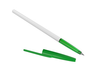 Pen Isolated on White Background, 3D rendering
