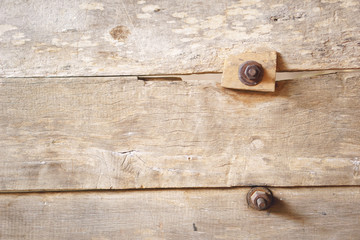 Old weathered log wall