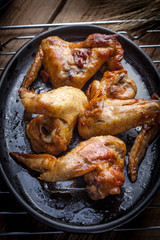 Fried chicken wings.