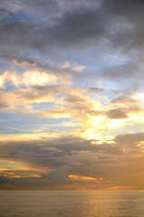 Obraz premium Sky: Wschód słońca w Playa de Los Cancajos