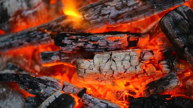 hot coals and flames texture 