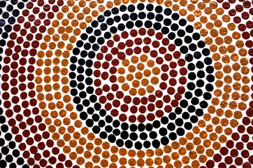 Indigenous Australian art Dot painting.