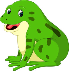 Cute frog cartoon