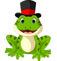 Cute frog cartoon