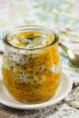 Mango Chia seed pudding