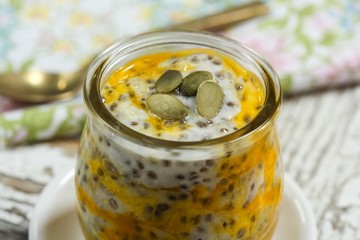 Mango Chia seed pudding