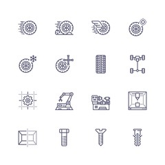 Mechanics icons