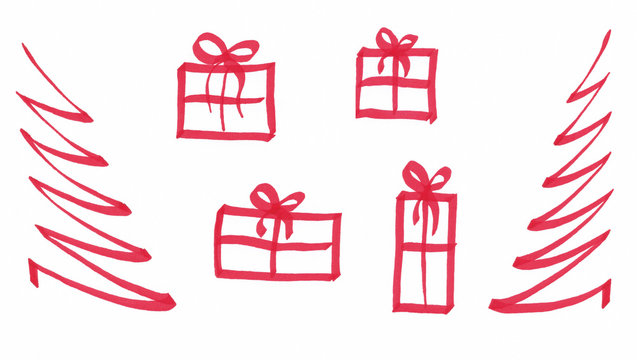 Geschenke und B&auml;ume