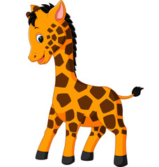 cute giraffe cartoon