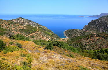 Fototapeta na wymiar Alonissos island coast,Greece
