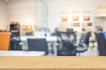 Businessmen blur in the workplace.